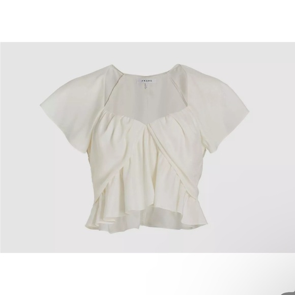 FRAME DENIM
SHIRRED FLOUNCE TOP - OFF WHITE
$369.00 size L - Picture 6 of 9